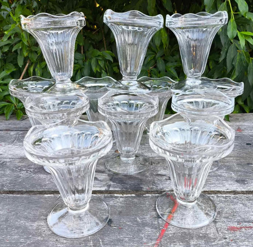 Lot coupes à glace - 12,